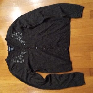 The Limited Silk, Wool, Angora, Cashmere Blend Sweater Cardigan Women's Medium